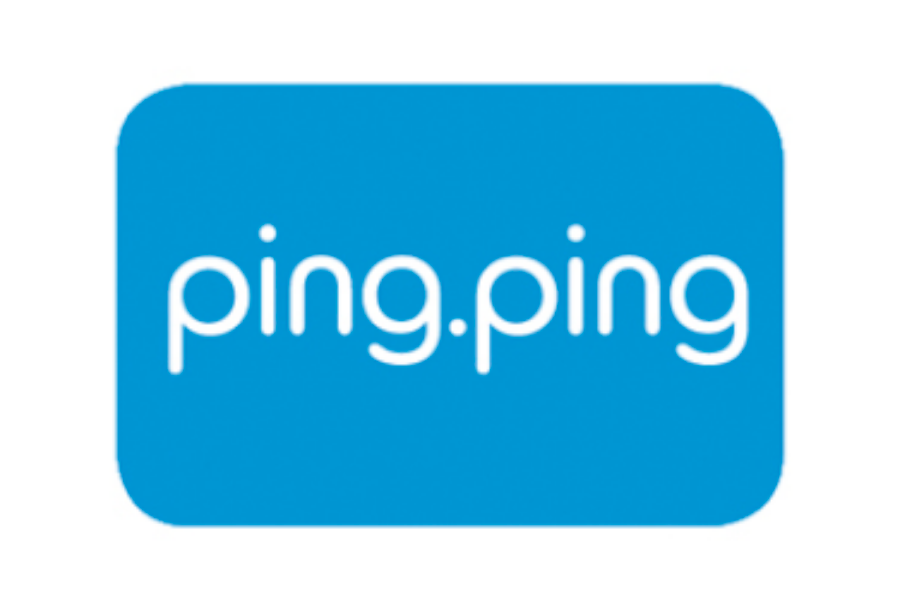 Studenten herladen Ping.Ping-kaart met smartphone
